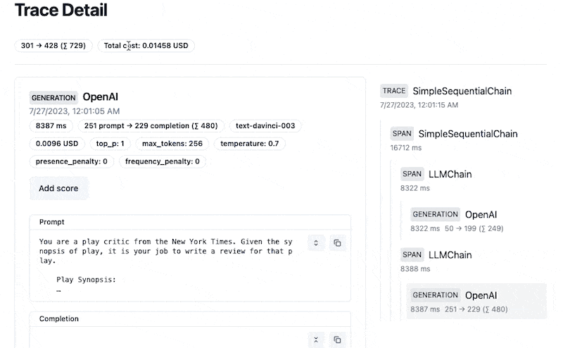 Langfuse Update — August 2023 - Langfuse