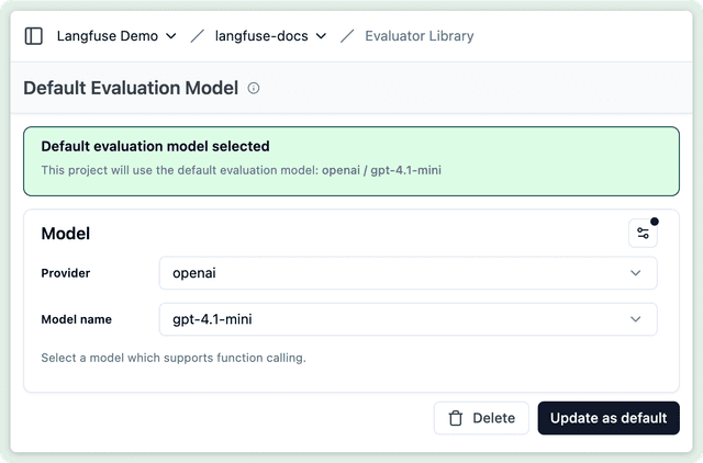 Langfuse Evaluator Library - Langfuse
