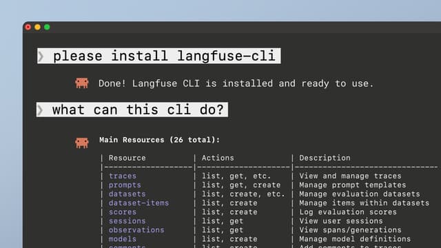 CLI - Langfuse