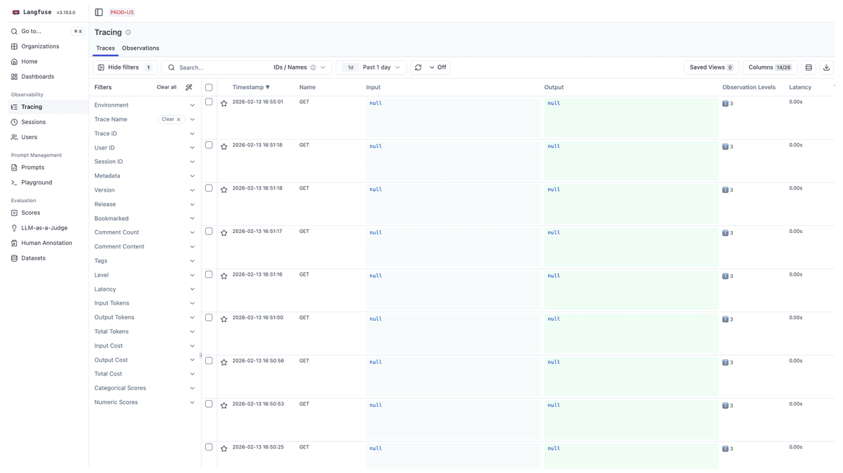 Why do I see HTTP requests or database queries in my Langfuse traces ...