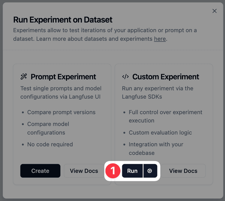 Experiments via SDK - Langfuse