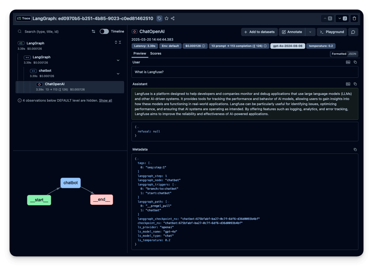 Example - Trace and Evaluate LangGraph Agents - Langfuse