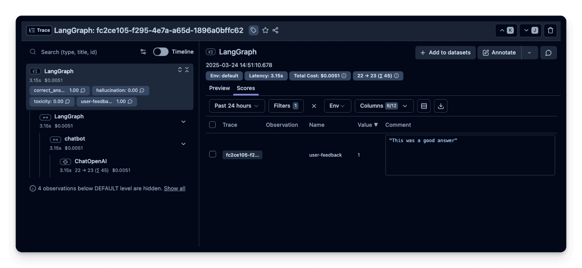 Example - Trace and Evaluate LangGraph Agents - Langfuse