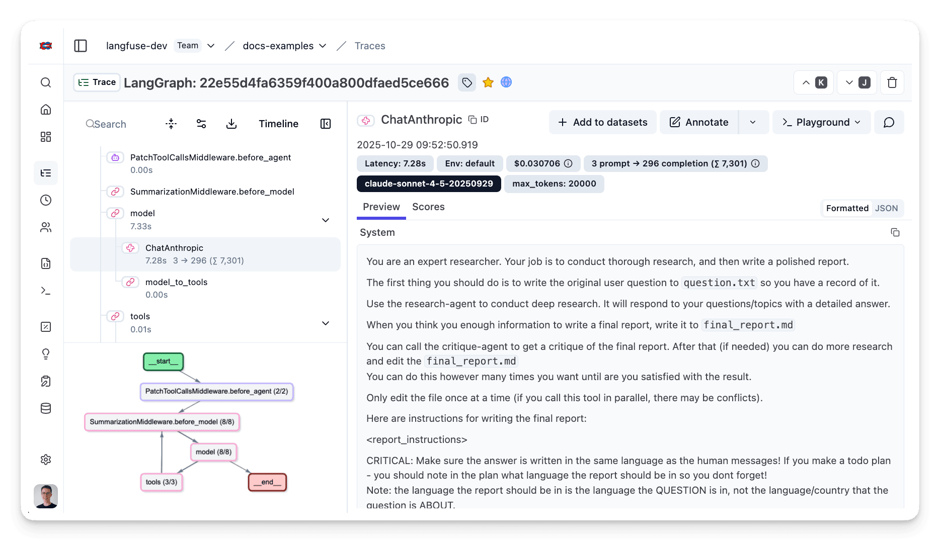 Observability for LangChain DeepAgents with Langfuse - Langfuse