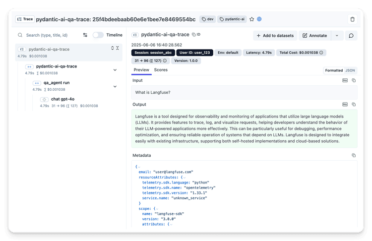 AI Agent Observability, Tracing & Evaluation with Langfuse - Langfuse