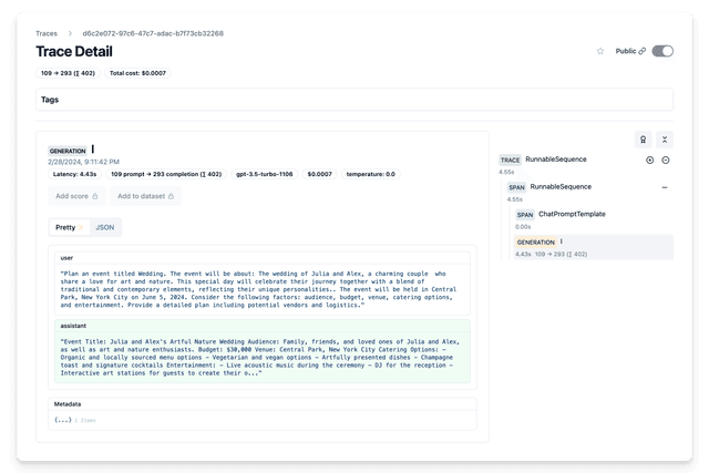 Example - Langfuse Prompt Management with Langchain (Python) - Langfuse