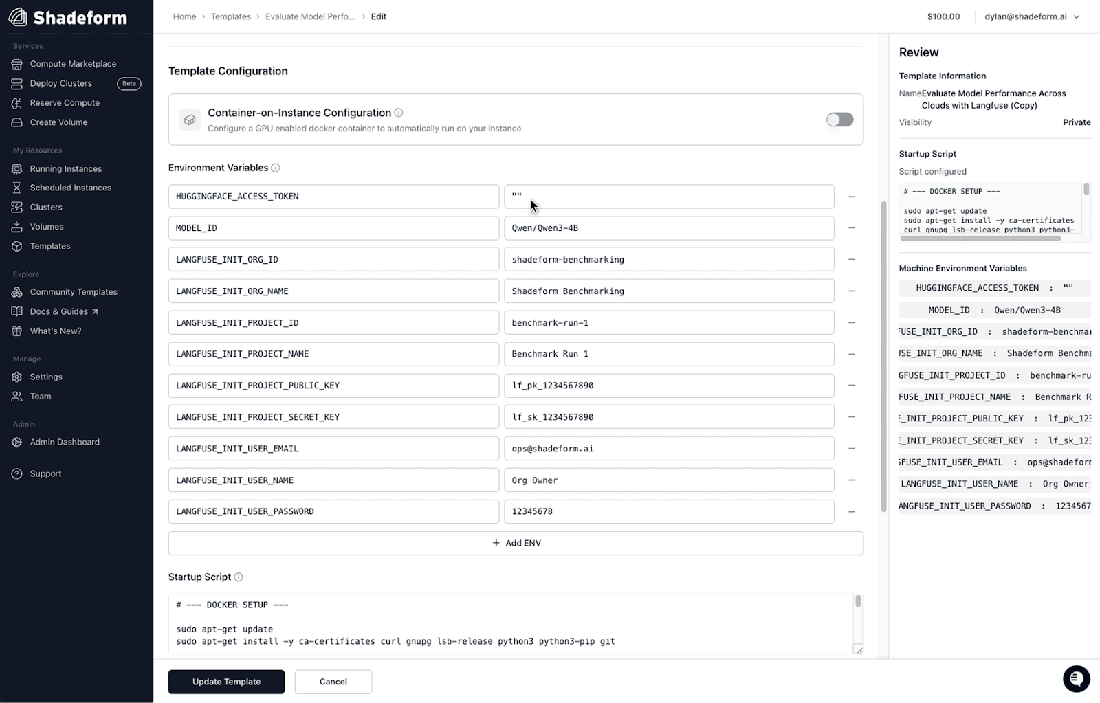 Evaluating Model Performance Across Clouds - Langfuse