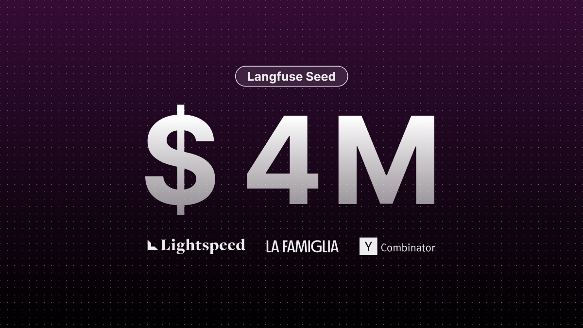Langfuse raised $4M