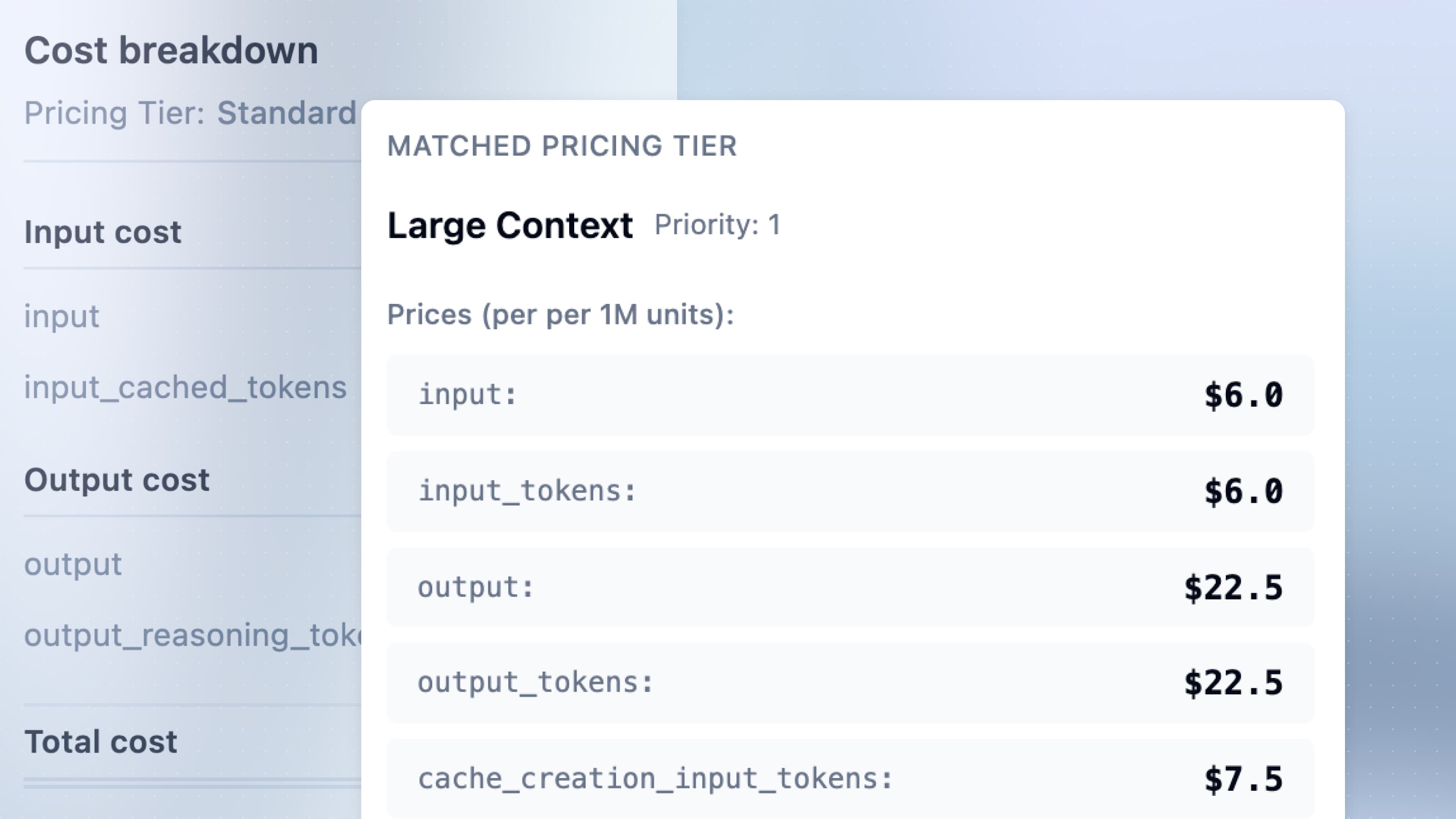 Pricing Tiers for Accurate Model Cost Tracking
