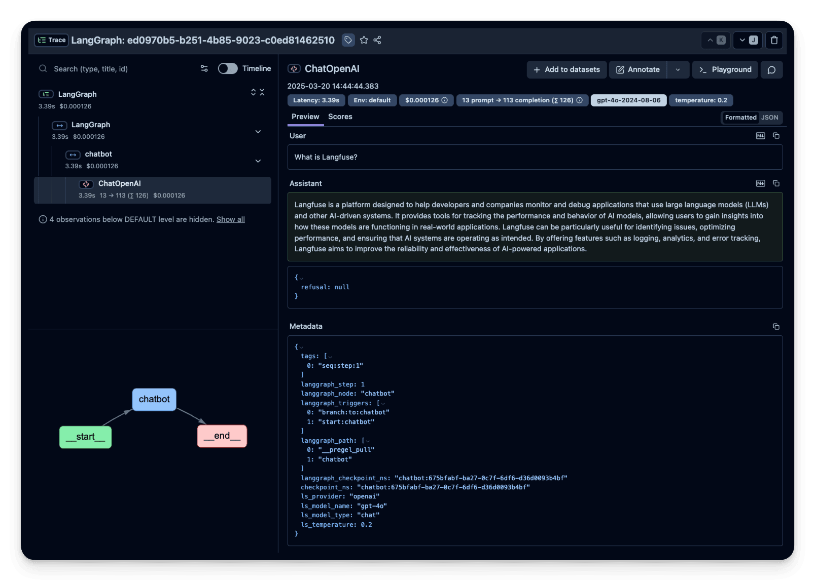 Example - Trace and Evaluate LangGraph Agents - Langfuse
