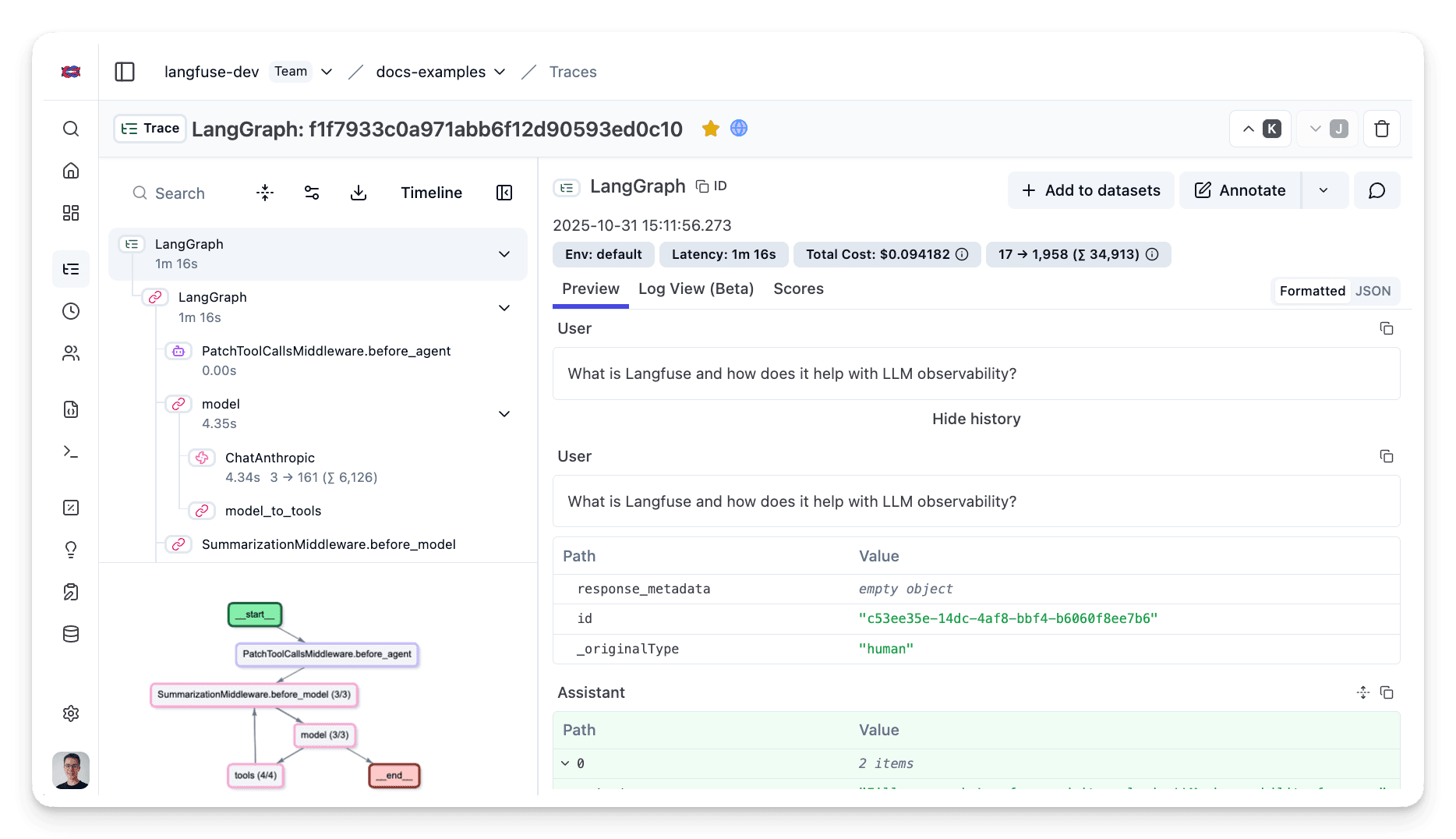 Observability for LangChain DeepAgents with Langfuse - Langfuse
