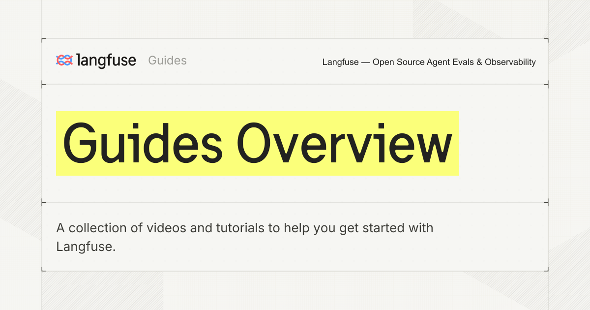 Overview - Langfuse