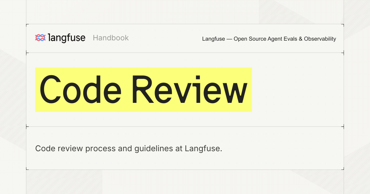 Code Review - Langfuse