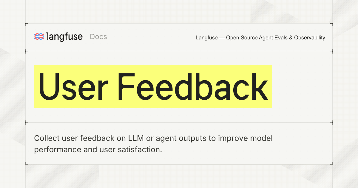 User Feedback - Langfuse