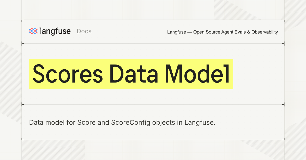 Data Model - Langfuse