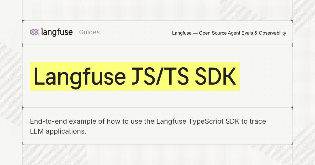 Langfuse JS/TS SDK - Langfuse