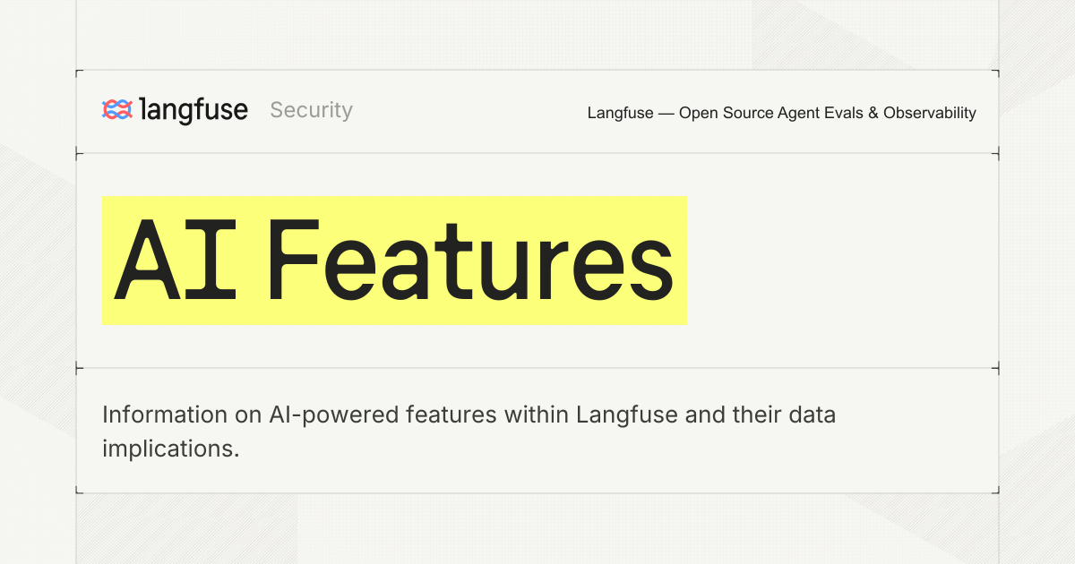 AI Features - Langfuse