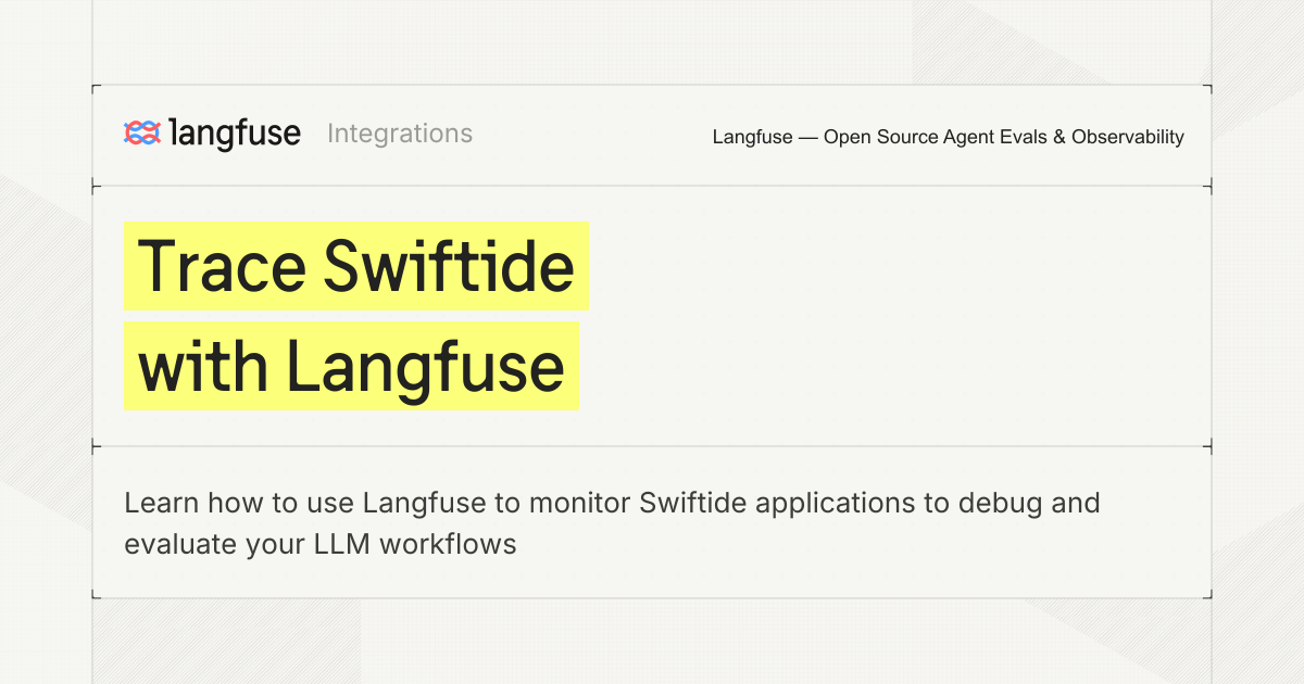 Trace Swiftide with Langfuse - Langfuse