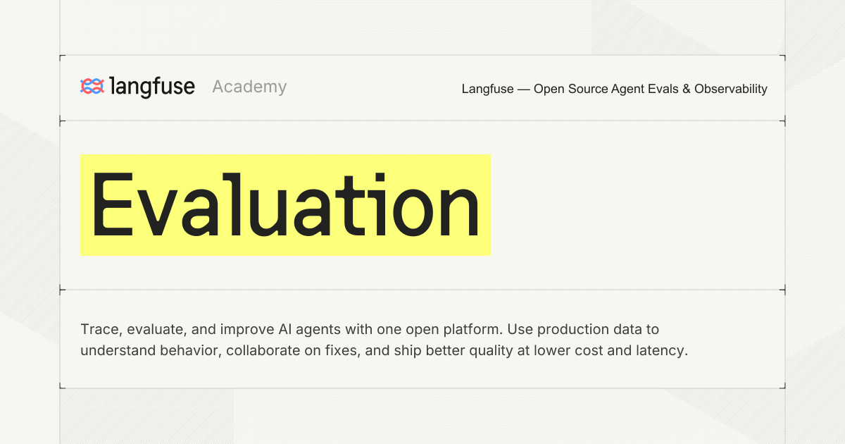 Evaluation - Langfuse