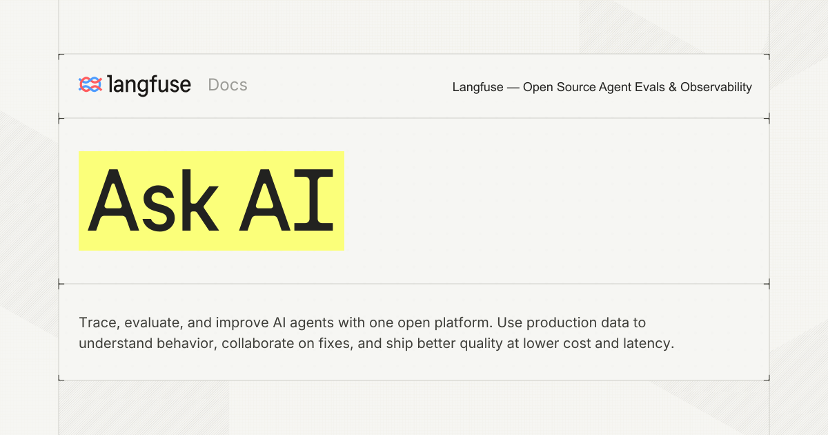 Ask AI - Langfuse