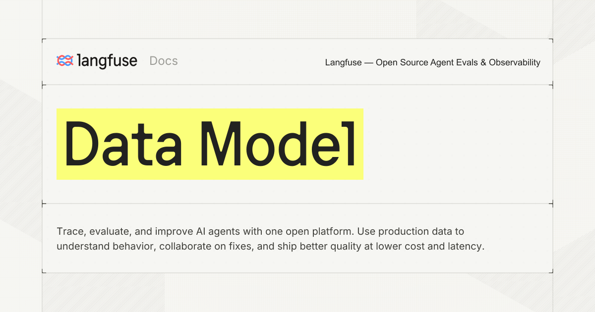 Data Model - Langfuse