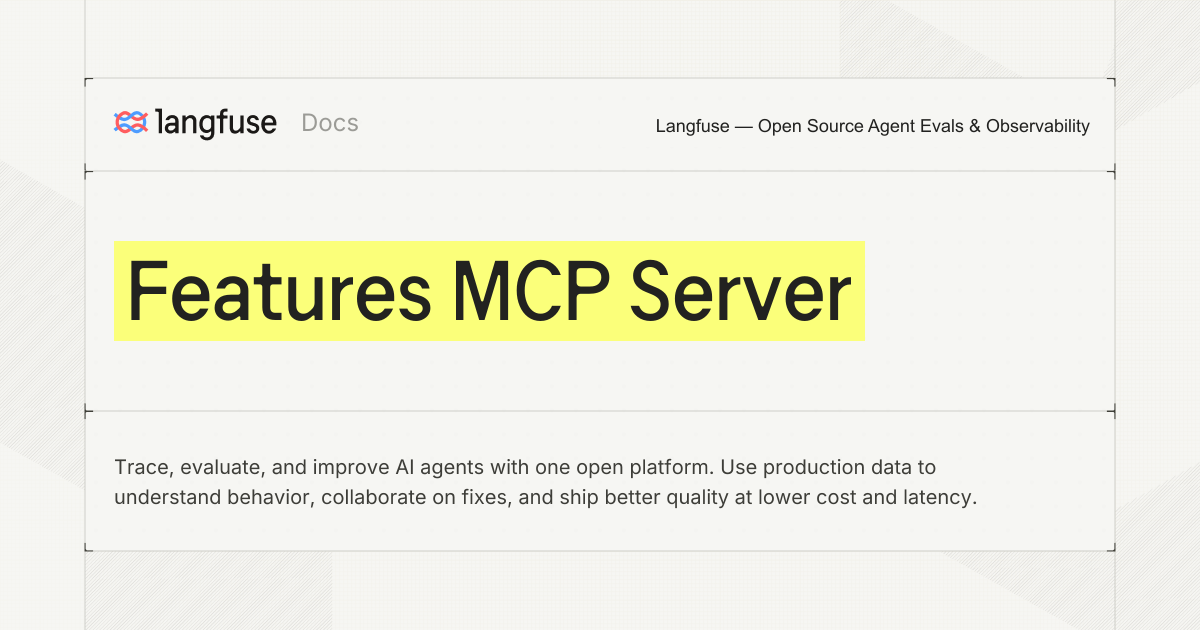 MCP Server - Langfuse