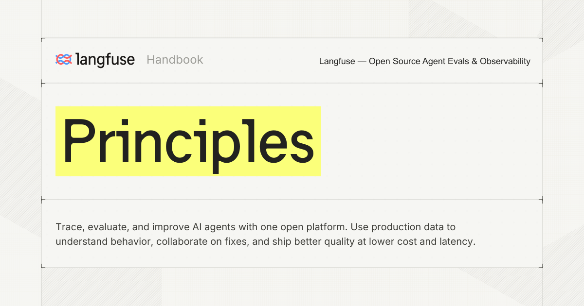 Principles - Langfuse