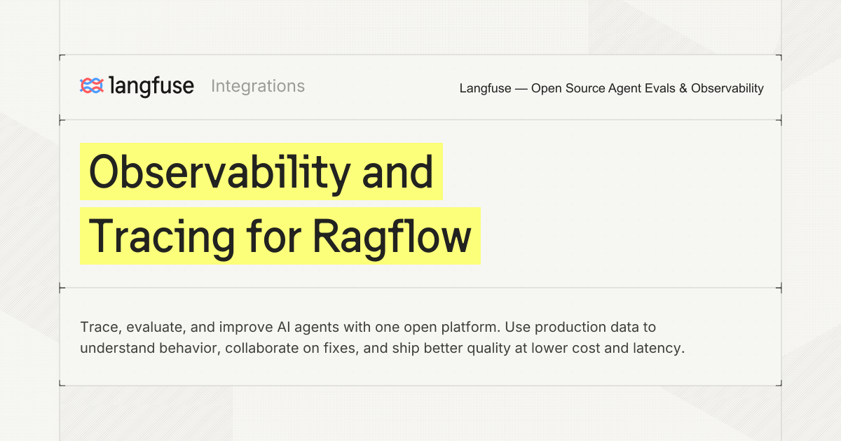 Observability and Tracing for Ragflow - Langfuse
