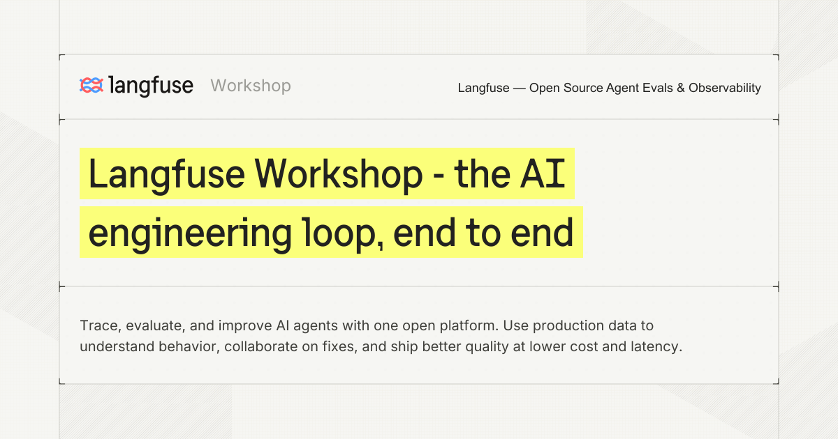 Langfuse Workshop