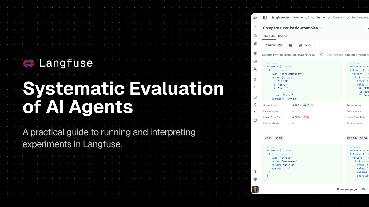 Systematic Evaluation of AI Agents - Langfuse